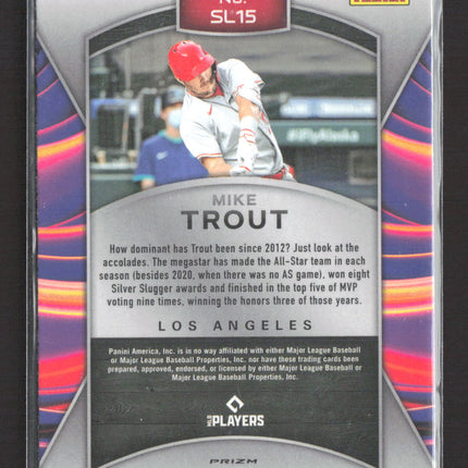 2021 Panini Prizm Sluggers Mike Trout #SL-15