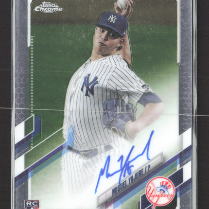 2021 Topps Chrome Auto Miguel Yajure #RA-MY RC