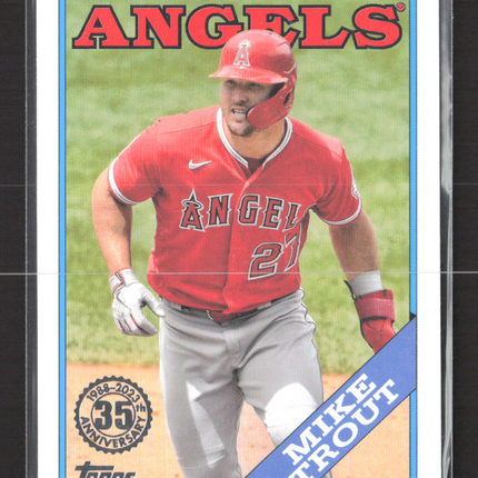 2023 Topps 1988 Topps Baseball Mike Trout #T88-45 35th Anniversary