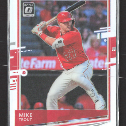 2020 Panini Donruss Optic Prizm Mike Trout #142