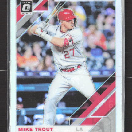2019 Panini Donruss Optic Prizm Mike Trout #170