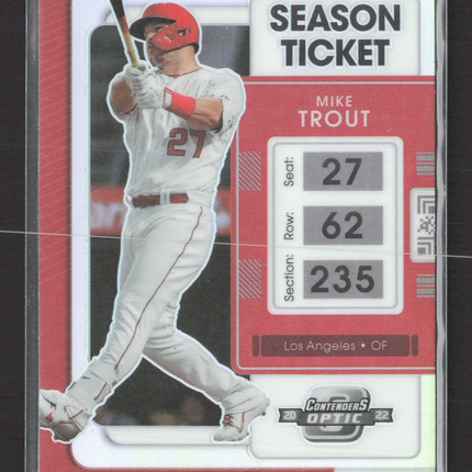 2022 Panini Chronicles Contenders Optic Baseball Mike Trout #5