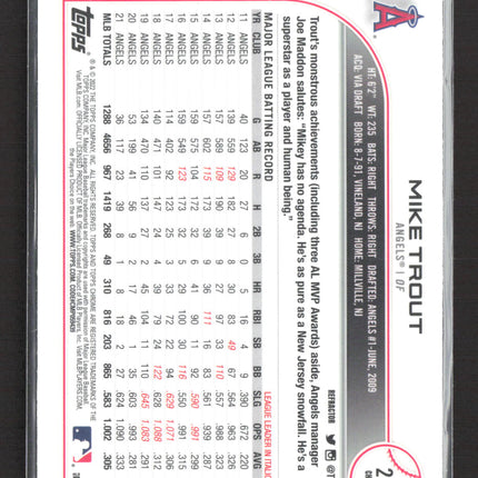 2022 Topps Chrome Mike Trout #200 Refractor