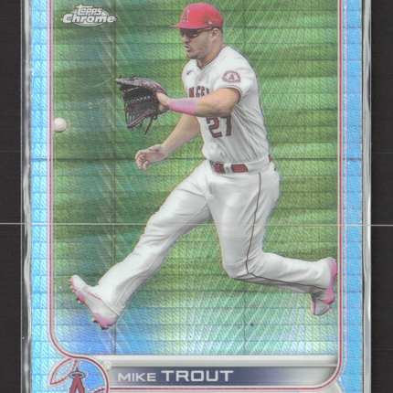 2022 Topps Chrome Mike Trout #200 Blue Logofractor
