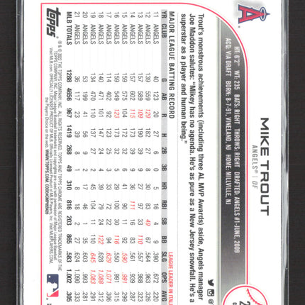 2022 Topps Chrome Mike Trout #200 Blue Logofractor