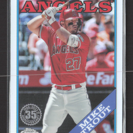 2023 Topps Chrome 1988 Topps Baseball Mike Trout #88CU-2