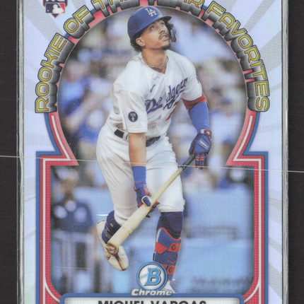 2023 Topps Bowman Chrome Rookie of the Year Favorites Miguel Vargas #ROYF-12 RC