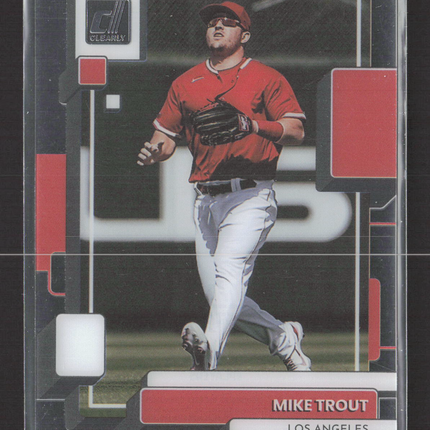 2022 Panini Chronicles Clearly Donruss Mike Trout #28