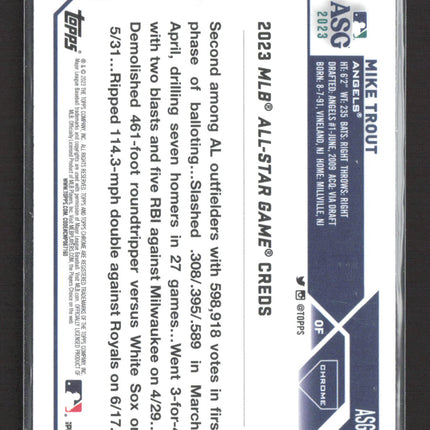 2023 Topps Chrome Mike Trout #ASGC-18