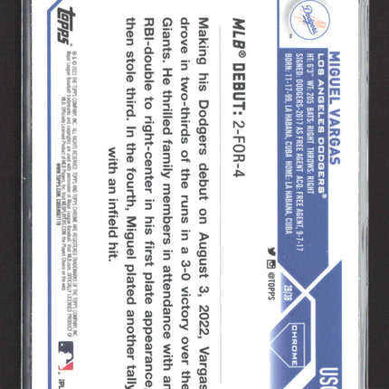 2023 Topps Chrome Update Miguel Vargas #USC33 RC