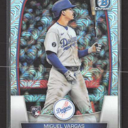 2023 Topps Bowman Chrome Mega Box Miguel Vargas #88 Mojo Refractor RC