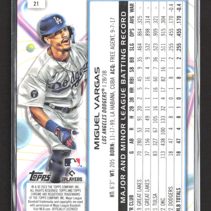 2023 Topps Cosmic Chrome Miguel Vargas #21 RC