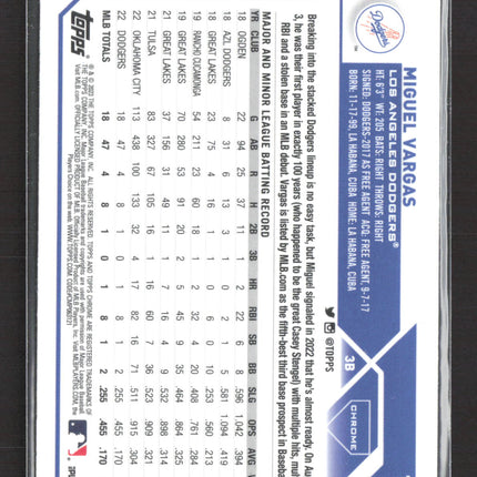 2023 Topps Chrome Miguel Vargas #161 RC