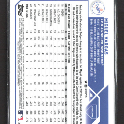 2023 Topps Chrome Miguel Vargas #161 RC