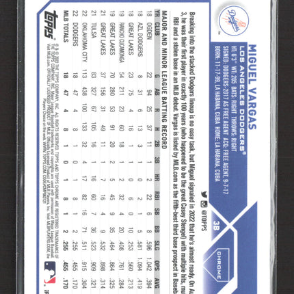2023 Topps Chrome Miguel Vargas #161 RC