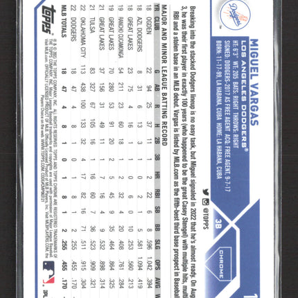 2023 Topps Chrome Miguel Vargas #161 RC