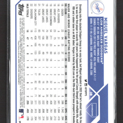 2023 Topps Chrome Miguel Vargas #161 RC
