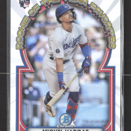 2023 Bowman Chrome Rookie of the Year Favorites Miguel Vargas #ROYF-12 RC