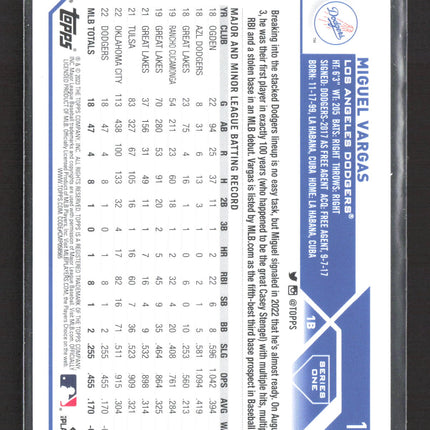 2023 Topps Series One Miguel Vargas #163 RC