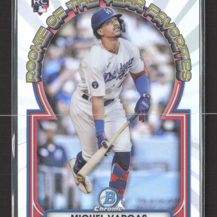 2023 Bowman Chrome Rookie of the Year Favorites Miguel Vargas #ROYF-12 RC