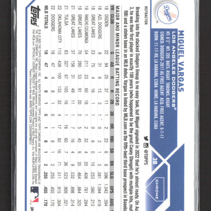 2023 Topps Chrome Miguel Vargas #161 Refractor RC