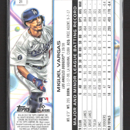 2023 Topps Chrome Technicians Miguel Vargas #21 RC