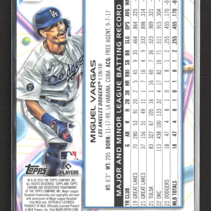 2023 Topps Chrome Cosmic Miguel Vargas #21 RC