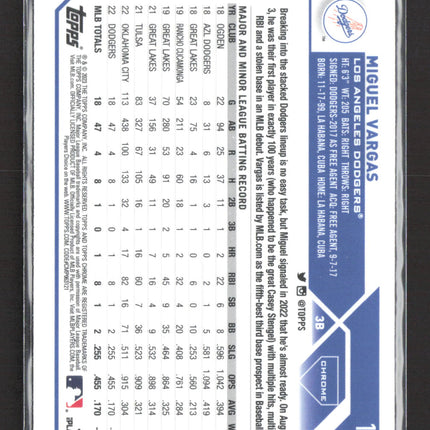 2023 Topps Chrome Miguel Vargas #161 RC