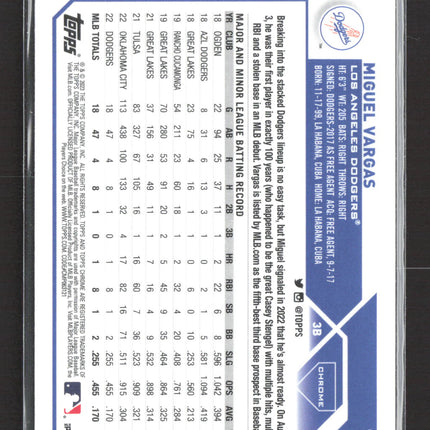 2023 Topps Chrome Miguel Vargas #161 RC