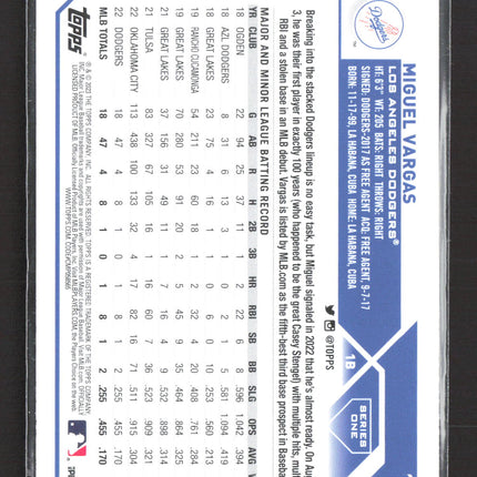 2023 Topps Series One Miguel Vargas #163 RC