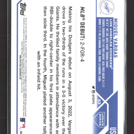 2023 Topps Update Series Miguel Vargas #US142 RC
