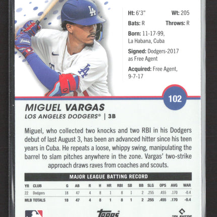 2023 Topps Pristine Miguel Vargas #102 RC