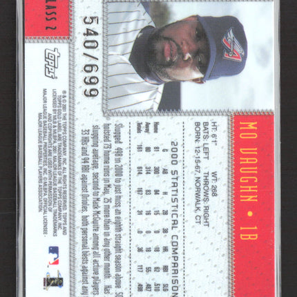 2001 Topps Gold Label Mo Vaughn #77 Class 540/699