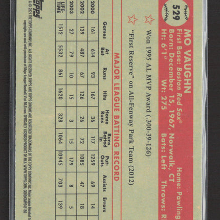 2021 Topps Chrome Mo Vaughn #529