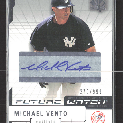 2004 Upper Deck SP Authentic Future Watch Michael Vento auto #188 270/999