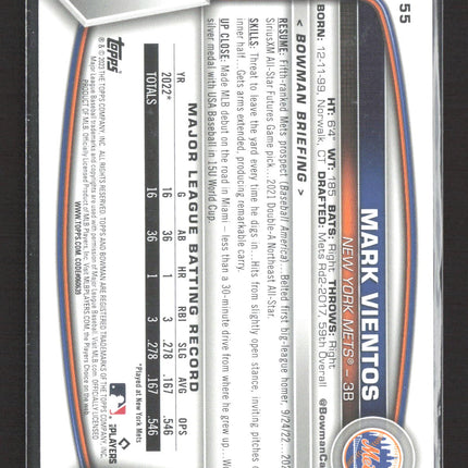 2023 Bowman Mark Vientos #55 RC