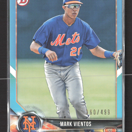 2018 Bowman Draft Mark Vientos #BD-67 Sky Blue Paper 360/499