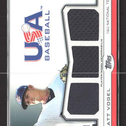 2011 Topps USA Baseball Matt Vogel #TR-MV Player-Worn Memorabilia 115/240