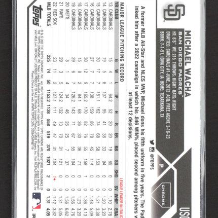 2023 Topps Chrome Update Logofractor Michael Wacha #USC189