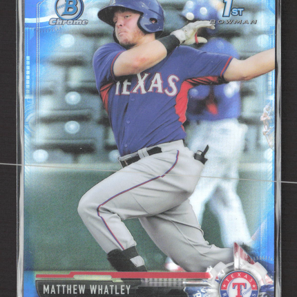 2017 Bowman Chrome Matthew Whatley #BDC-121 Blue Refractor