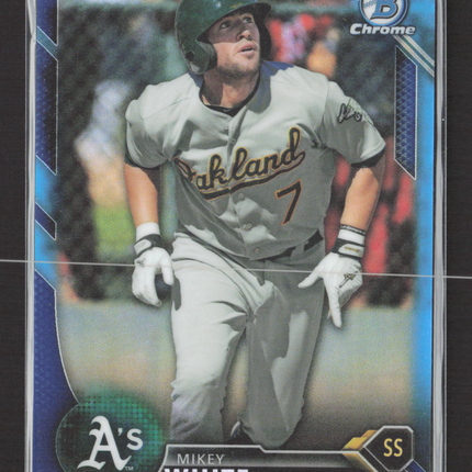 2016 Bowman Chrome Mikey White #BCP44 Blue 130/150