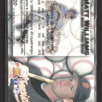 1995 Pacific Collection Matt Williams #20