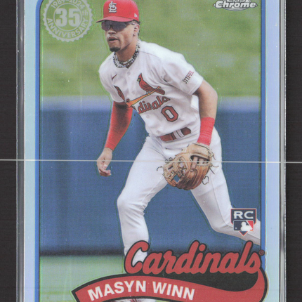 2024 Topps Chrome 1989 Topps Baseball Masyn Winn #89CB-17 Blue Border RC