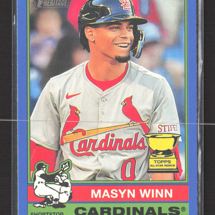 2025 Topps Heritage Masyn Winn #103 Blue Border Topps All-Star Rookie