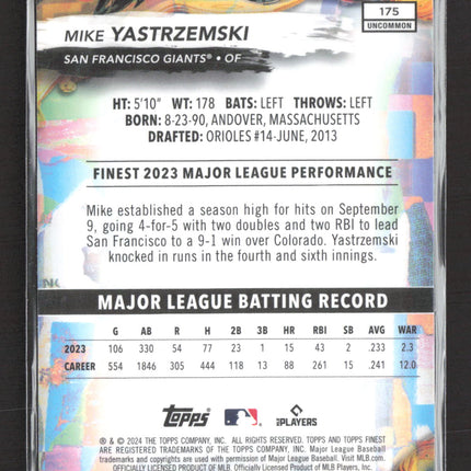 2024 Topps Finest Mike Yastrzemski #175
