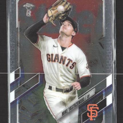 2021 Topps Chrome Ben Baller Mike Yastrzemski #108