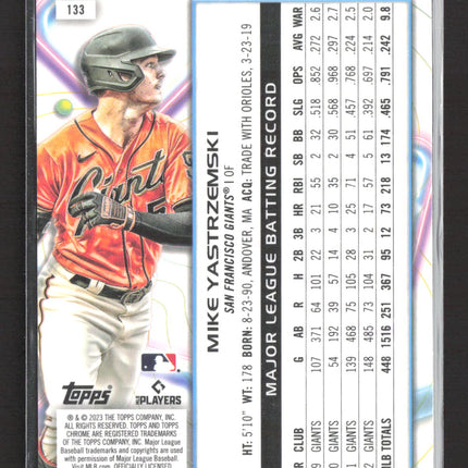 2023 Topps Chrome Cosmic Mike Yastrzemski #133