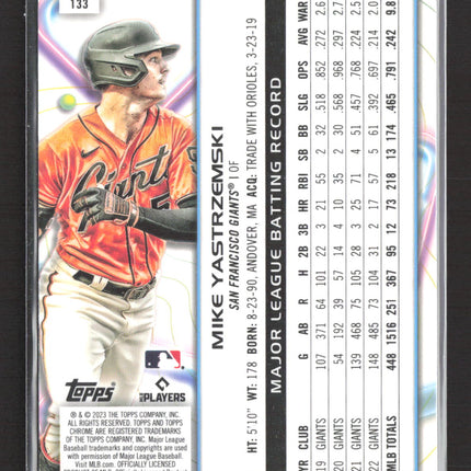 2023 Topps Chrome Cosmic Mike Yastrzemski #133