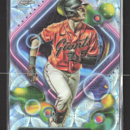 2023 Topps Chrome Cosmic Mike Yastrzemski #133 Nucleus Refractor