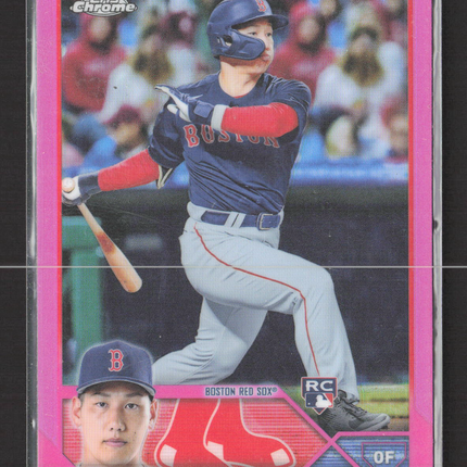 2023 Topps Chrome Masataka Yoshida #167 Pink Refractor RC